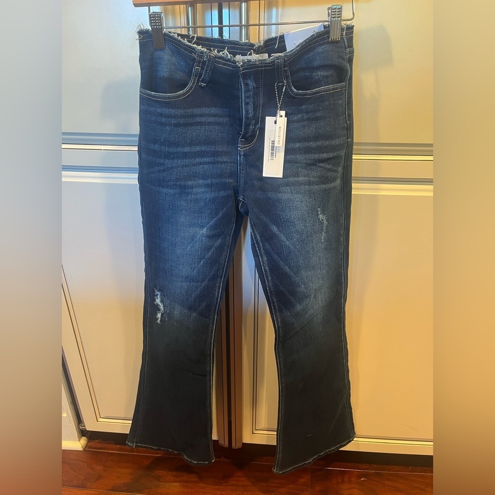 KanCan Dark Blue Flare Jeans